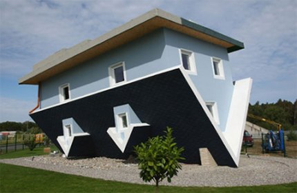 La casa al revés en Alemania La casa al revés en Alemania